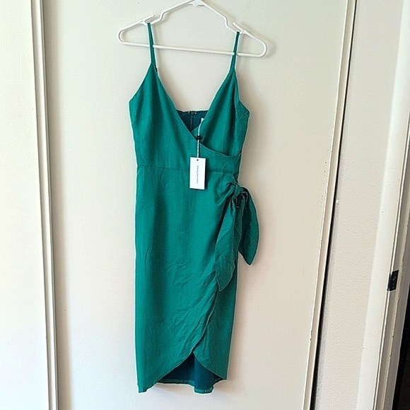 Lovers + Friends Dresses & Skirts - Lovers And Friends Womens XS Orchid Dress Green Tencel Office Summer Vacation